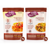 Konjac Massa® Mix 14 Embalagens - 7 Bucatini e 7 Pappardelle